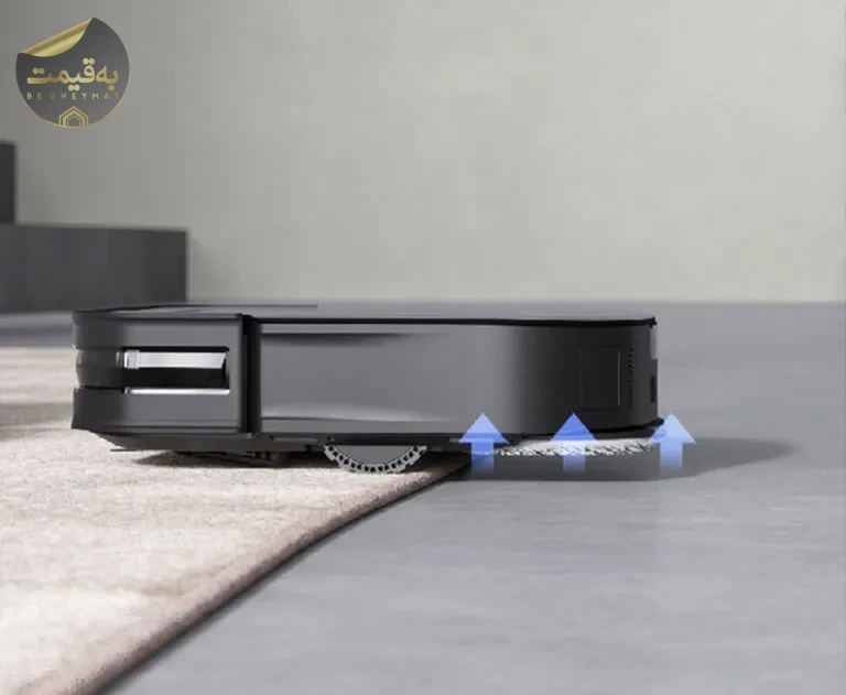 جارو رباتیک Ecovacs X2 Combo با سنسور LiDAR و تشخیص موانع در خانه‌ای با مبلمان متراکم و فرش ضخیم