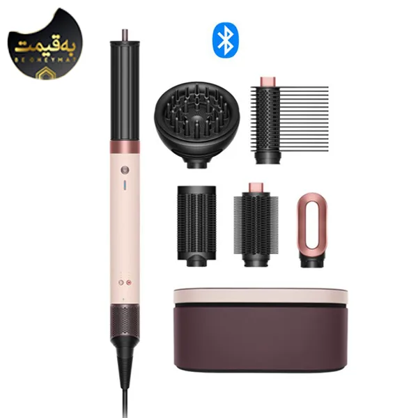 سشوار برسدار حالتدهنده دایسون مدل Airwrap Coanda 2X Ceramic Pink Rose HS09 سشوار برسدار حالتدهنده دایسون مدل Airwrap Coanda 2X Ceramic Pink Rose HS09