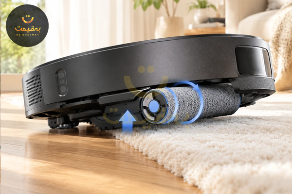 عملکرد موپ متحرک TruEdge جاروبرقی رباتیک Ecovacs روی فرش و پارکت